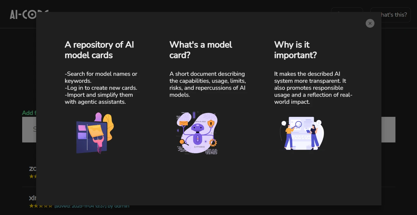 Transparency Services for AI-Model Cards